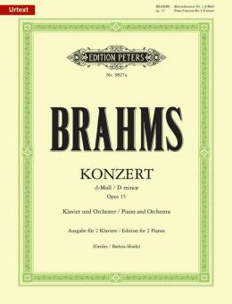 Konzert Nr.1 d-Moll op. 15 von Johannes Brahms für Klavier und Orchester im Alle Noten Shop kaufen