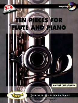 Ten Pieces for Flute and Piano + CD von Andre Waignein 