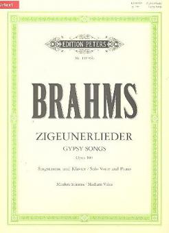 8 Zigeunerlieder aus op. 103 (mittlere Stimme) von Johannes Brahms 