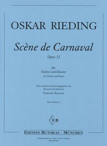 Scene de Carnaval op. 33 von Oskar Rieding 