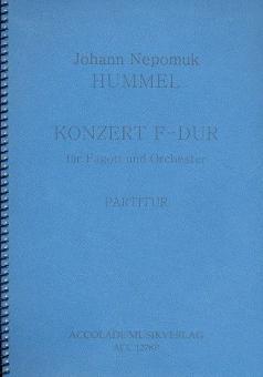 Konzert F-Dur für Fagott und Orchester von Johann Nepomuk Hummel 
