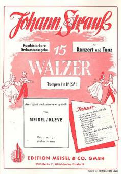 15 Walzer von Strauß von Johann Strauss (Vater) 