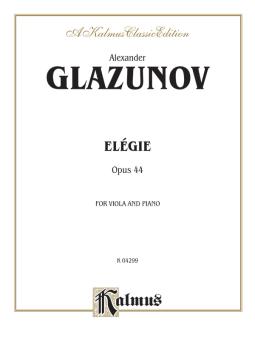 Elégie for Viola, Op. 44 (Piano) 