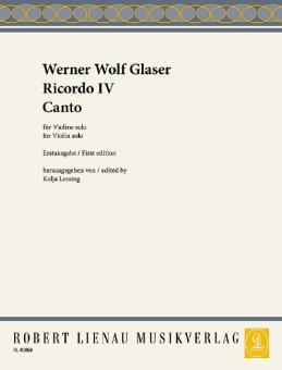 Ricordo IV and Canto Standard