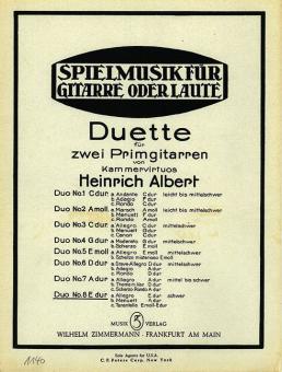 Duo No. 8 E major 