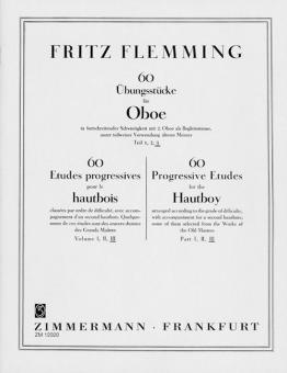 60 Oboe Pieces for Practice of Progressive Difficulty Teil 3 Standard