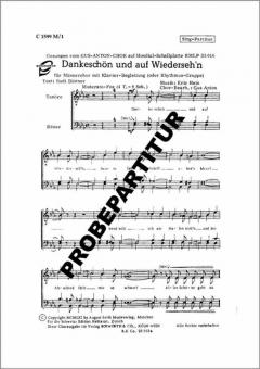 Dankeschön und auf Wiedersehn 