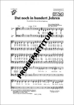 Dat noch in hundert Johren 