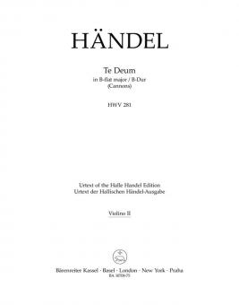 Te Deum in B-flat major HWV 281 