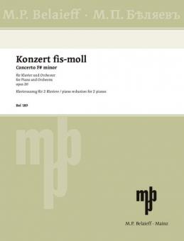 Klavierkonzert fis-Moll op. 20 Download