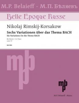Sechs Variationen über das Thema B A C H op. 10 Download