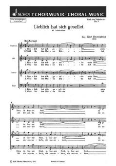 Lieblich hat sich gesellet / Es steht ein Lind in jenem Tal Download