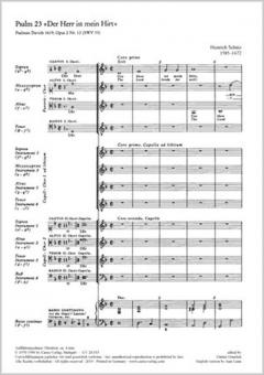 Der Herr ist mein Hirt SWV 33 (op. 2 no. 12) Standard