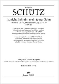 Ist nicht Ephraim mein teurer Sohn Standard