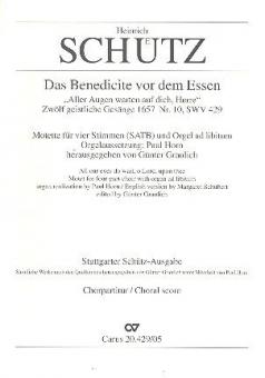 Schütz: Das Benedicite vor dem Essen Download