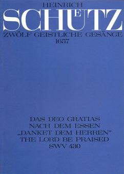 Schütz: Das Deo gratias nach dem Essen 