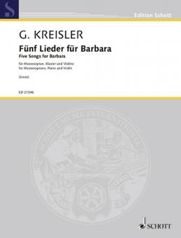 Fünf Lieder für Barbara Download