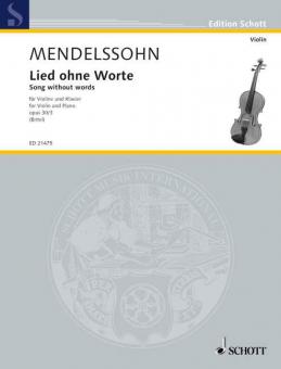 Song without Words Op. 30/3 Download