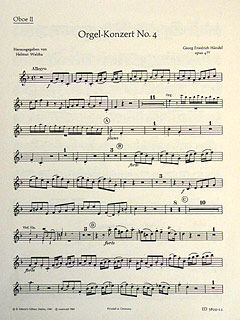 Organ Concerto No. 4 F Major Op. 4/4 HWV 292 Download