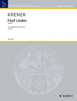 Fünf Lieder nach Kafka op. 82 Download