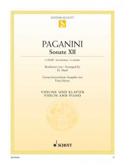 Sonata No. 12 E Minor Download