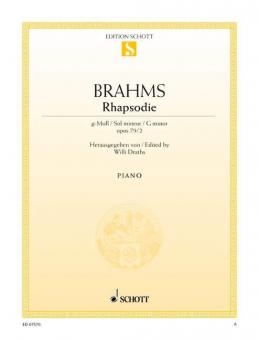 Rhapsody G Minor Op. 79/2 Download