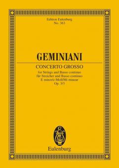 Concerto grosso e-Moll 