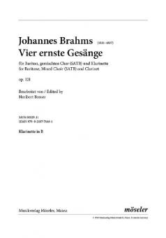 Vier ernste Gesänge Download
