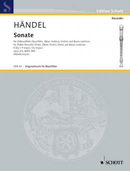 Sonata No. 2 F Major Op. 2/4 HWV 389 Download
