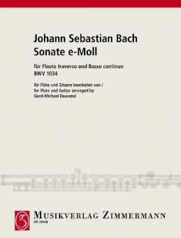 Sonata E minor BWV 1034 Download