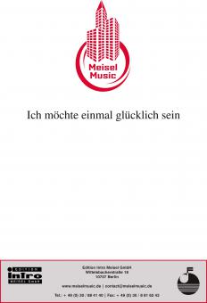 Ich möchte einmal glücklich sein 