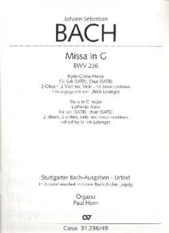 Missa in G-Dur BWV 236 
