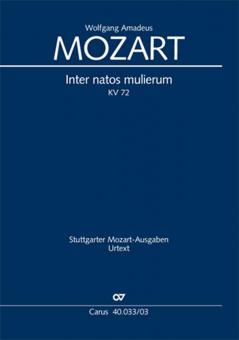 Inter natos mulierum KV 72 (74f) Standard