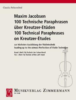 100 Technische Paraphrasen über Kreutzer-Etüden 1 Heft 1b Standard