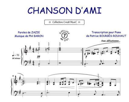 Chanson d'ami 