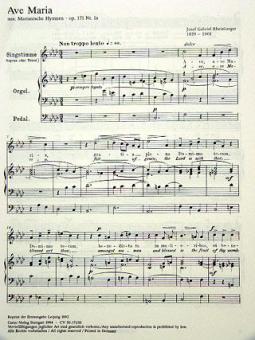 Ave Maria aus Marianische Hymnen op. 171 Nr.1a 
