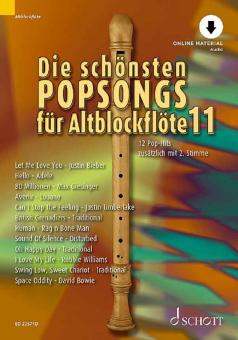 Die schönsten Popsongs für Alt-Blockflöte Band 11 