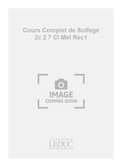 Cours Complet de Solfege 2c Vol. 2 