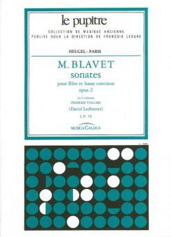 Sonates pour Flutes et Continuo Op. 2 Vol. 1 