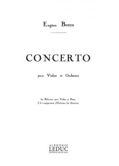 Concerto (Violon et Orchestre) 
