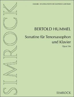 Sonatina for tenor saxophone and piano op. 35e Standard