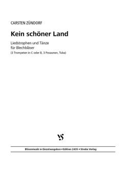 Kein schöner Land - Partitur (Stimmen in C+B integriert) 