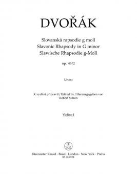 Slavonic Rhapsody in G minor op. 45/2 