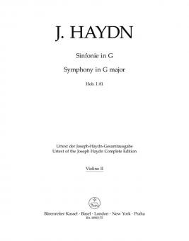 Symphony G major Hob. I:81 