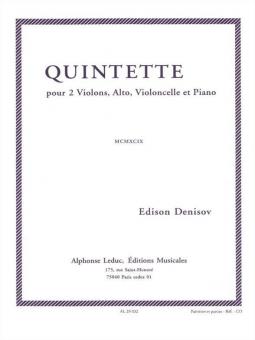Quintette pour 2 Violons, Alto, Violoncelle et Piano 