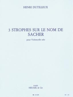 3 Strophes sur Le Nom de Paul Sacher 