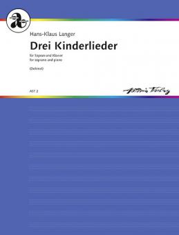 Drei Kinderlieder für Sopran und Klavier Download