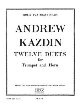 12 Duets For Trumpet And Horn 