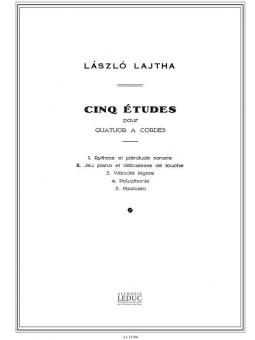 5 Etudes pour Quatuor à Cordes Op. 20 