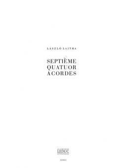Quatuor a Cordes No. 7 Op. 49 